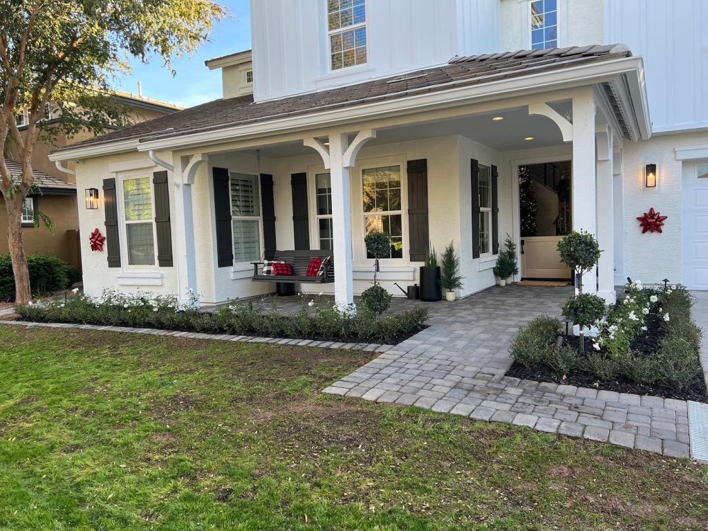 Plote Professional Services completed this front yard remodel